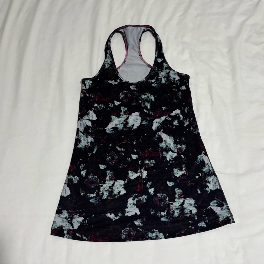 lululemon athletica Black and White Patterned Tank Top